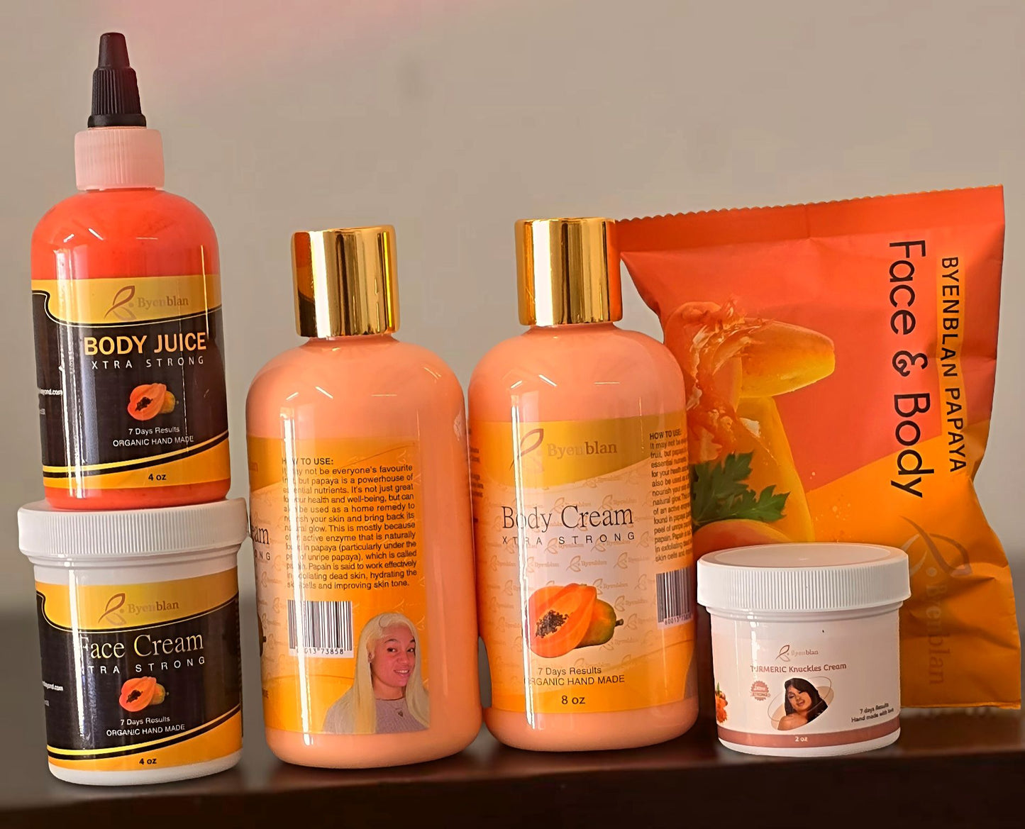 Byenblan medium papaya set